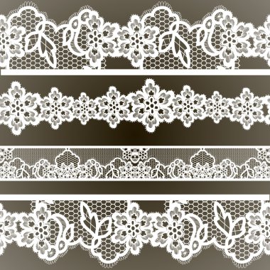 eski dantel sınırları, süs çiçekleri.