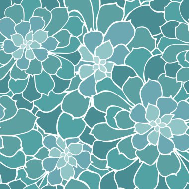 succulents seamless modeli.