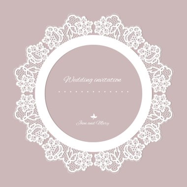 Düğün davetiyesi.