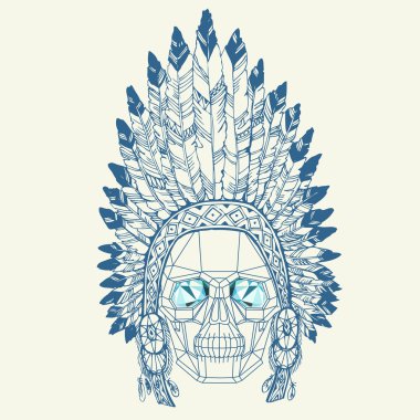 kavramsal poligonal insan kafatası