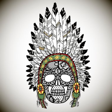 dantelli insan kafatası