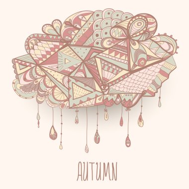 soyut yağmur bulutu.