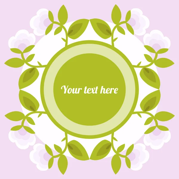 Flower background with place for text. — Stock Vector