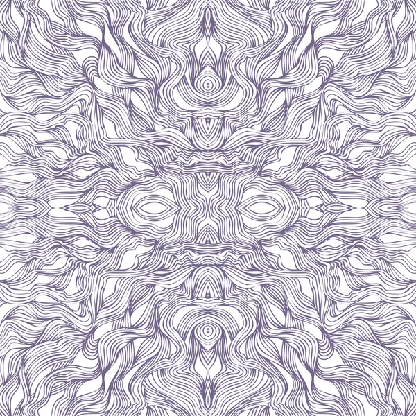 Abstraktní ručně kreslený vzor s vlnami. — Stockový vektor