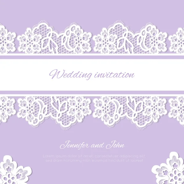 Wedding invitation. — Stock Vector