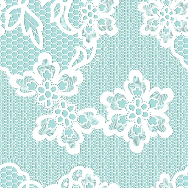 Old lace background, ornamental flowers. — Stock Vector