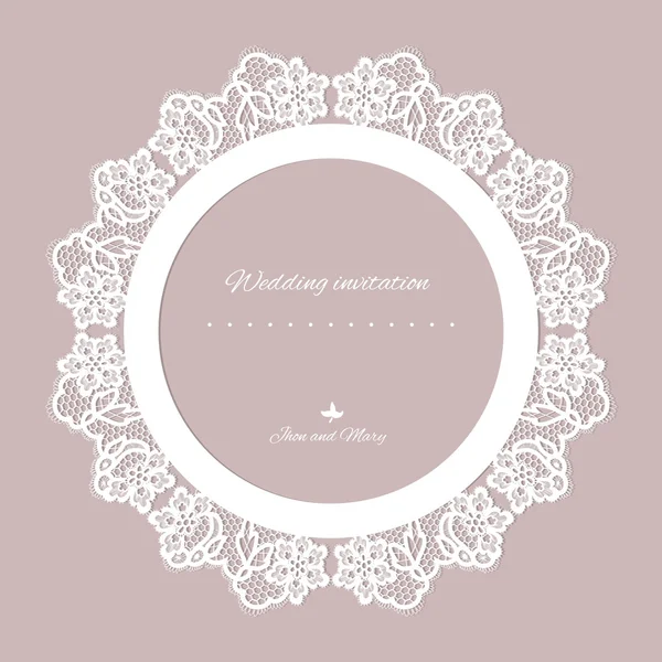 Invitación boda. — Vector de stock