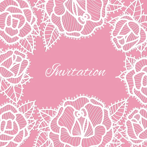 Wedding invitation. — Stock Vector