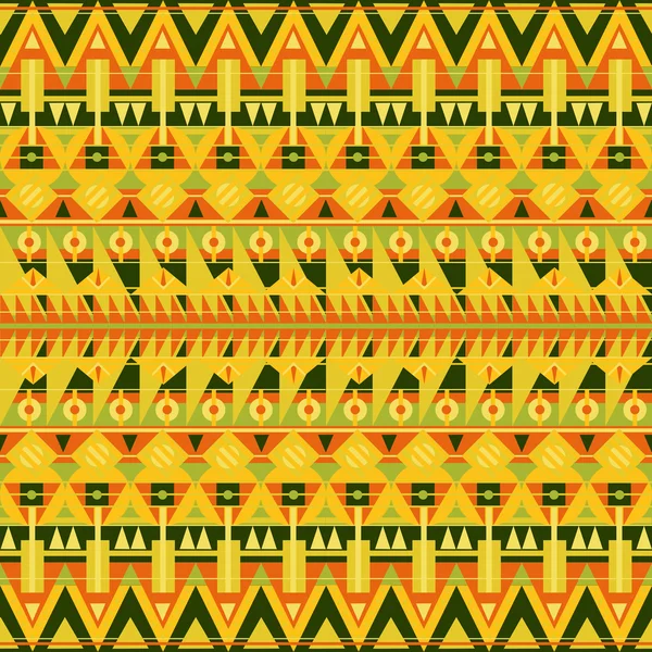 Seamless geometric pattern in aztec style. — Stock Vector