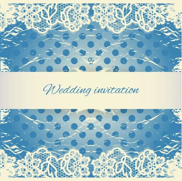 Wedding rumpled invitation. — Stock Vector