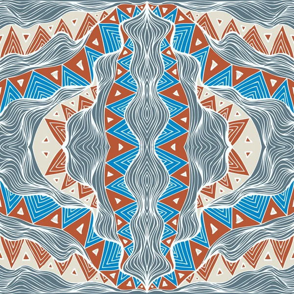 Seamless abstract hand-drawn pattern Stock Illustration