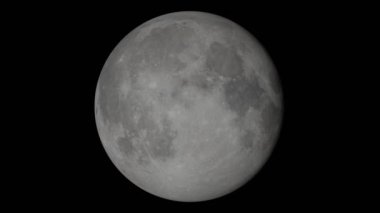 Ay evreleri. 3B gerçekçi canlandırma. 