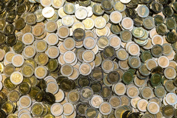 10タイバーツ硬貨 ビジネスコンセプトのスタック — ストック写真