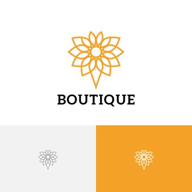 Güzel Altın Butik Dükkanı Modern Logo Şablonu