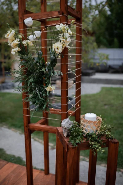 Hochzeitsdekor Bei Der Hochzeit — Stockfoto