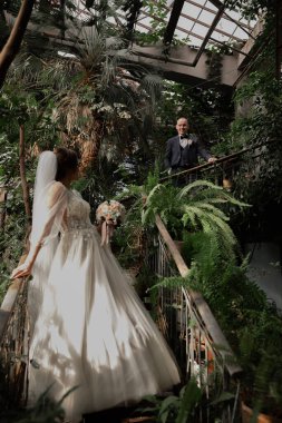 düğün günü, gelin ve damat