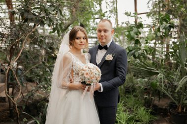 düğün günü, gelin ve damat