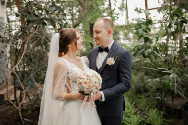 düğün günü, gelin ve damat