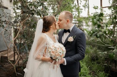 düğün günü, gelin ve damat