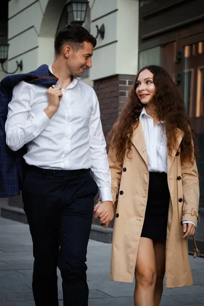 Young Happy Couple City Ukraine Lifestyle — Stock Photo, Image