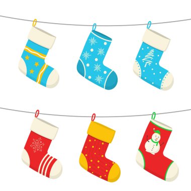 Noel çorapları, Noel süslemeleri, hediyeler