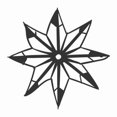 Karalamalı kar taneleri, kar taneli eller kışı çeker.