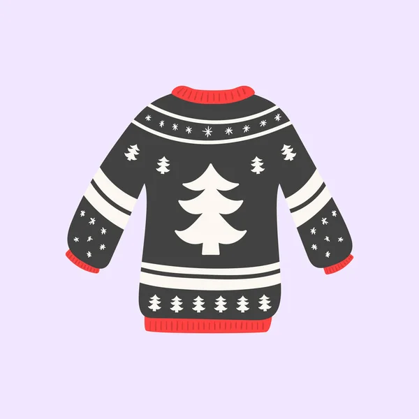 Ugly sweaters for Christmas party, new year wear. — Stock Vector