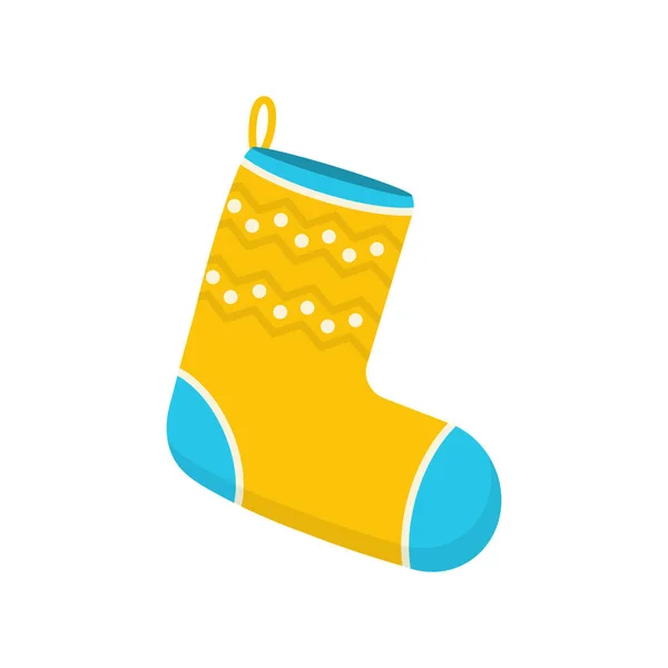 Встановіть різдвяні шкарпетки, святкові прикраси для подарунків — стоковий вектор