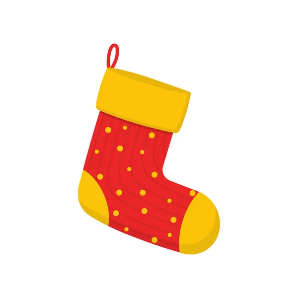 Набор рождественских носков, праздничные украшения для подарков — стоковый вектор