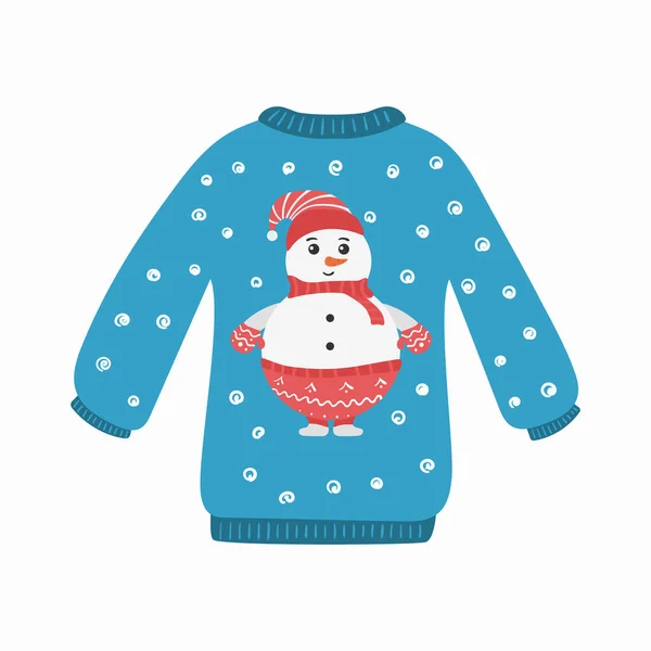Уродливые свитера для рождественской вечеринки, новогодняя одежда. — стоковый вектор