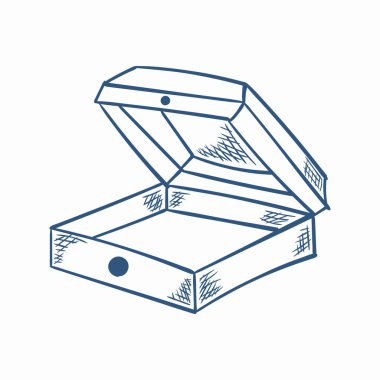 Elle çizilmiş Noel hediyesi tasarımı.