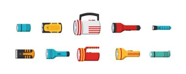 Işık patlaması simgesinin el feneri. Spot ışığı ya da flaş ile fener ışığı. 