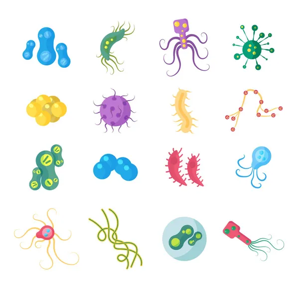 Bactérias coronavírus Delta ou covid 19 vírus, germes. — Fotografia de Stock