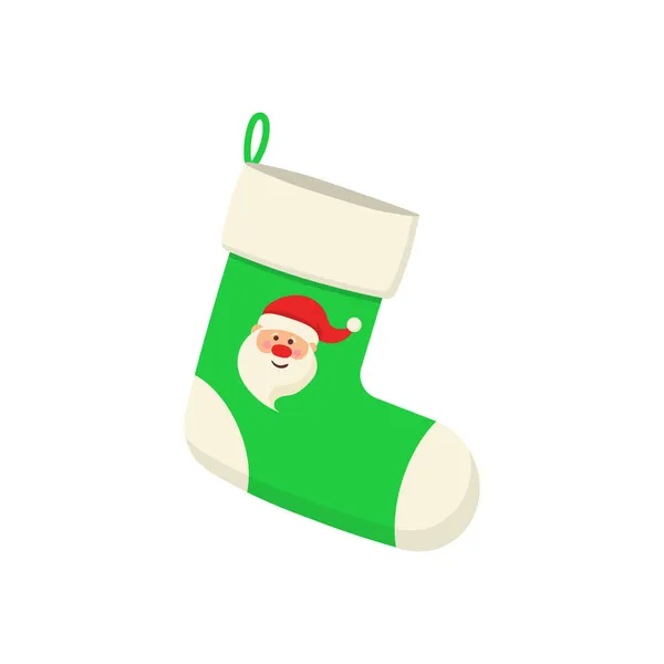 Conjunto de calcetines de Navidad, decoraciones navideñas para regalos — Vector de stock