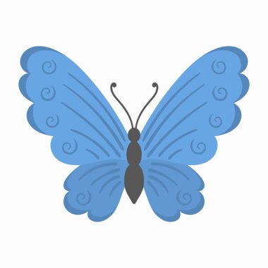 Renkli uçan böcekler, yaz kelebekleri düzleştir