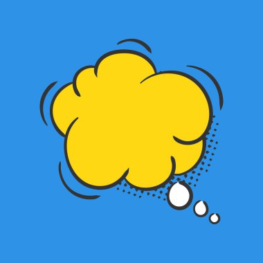 Komik konuşma baloncukları, diyalog bulutları, çizgi roman kitapları.