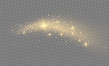 Noel sarı ışık yıldız tozu, altın kıvılcımlar.