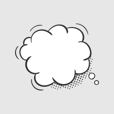 Komik konuşma baloncukları, diyalog bulutları, çizgi roman kitapları.