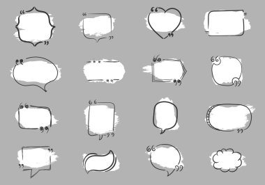 Konuşma balonu, metin kutusu, el çizimi karalama.