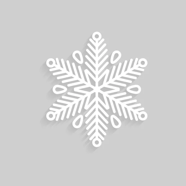 Sneeuwvlokken doodle hand getekend voor Kerstmis ontwerp. — Stockvector