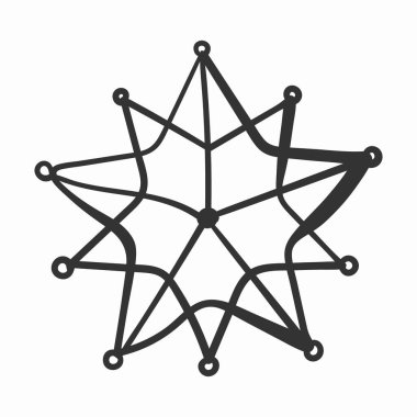 Karalamalı kar taneleri, kar taneli eller kışı çeker.