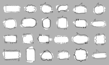 Konuşma balonu, metin kutusu, el çizimi karalama.