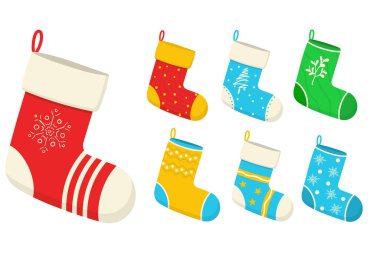 Noel çorapları, Noel süslemeleri, hediyeler