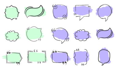 Konuşma balonu, metin kutusu, el çizimi karalama.