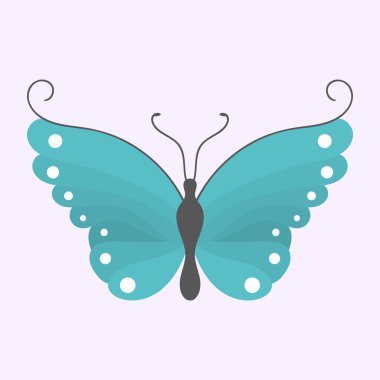 Renkli uçan böcekler, yaz kelebekleri düzleştir