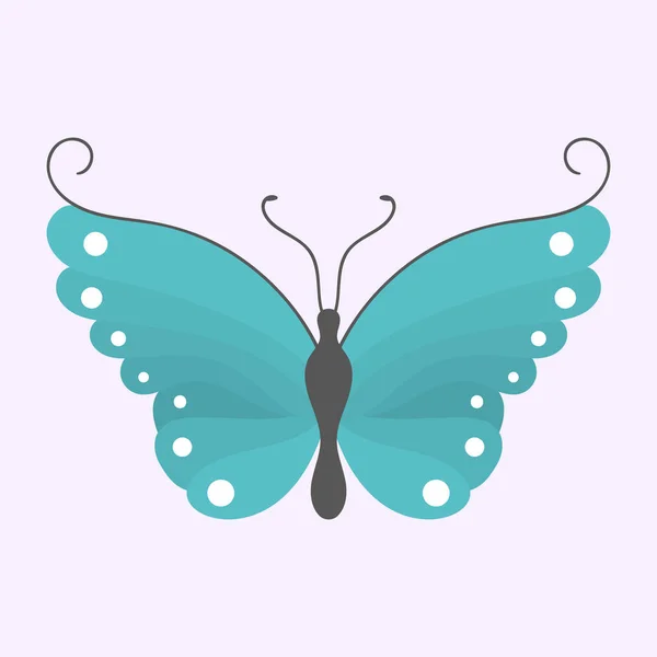 Σύνολο πολύχρωμα ιπτάμενα έντομα, καλοκαίρι πεταλούδα επίπεδη — Διανυσματικό Αρχείο