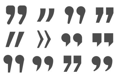 Tırnak işareti, tırnak işaretleri, düz alıntılar, konuşma balonu