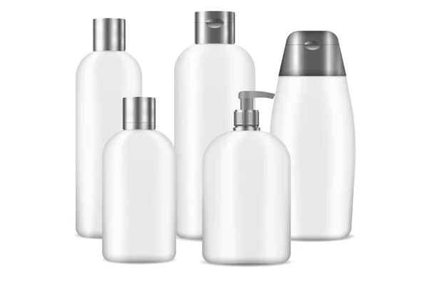 A Realistic cosmetic mockup beauty bottle, sprayer — Stock Vector