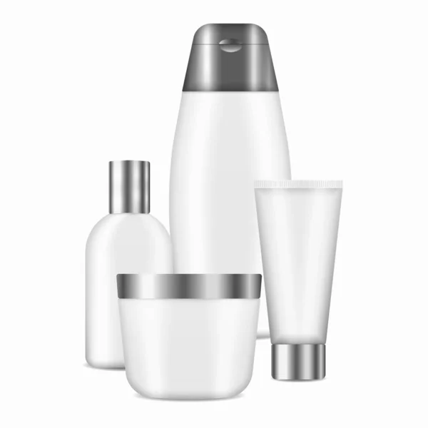 A Realistic cosmetic mockup beauty bottle, sprayer — Stock Vector