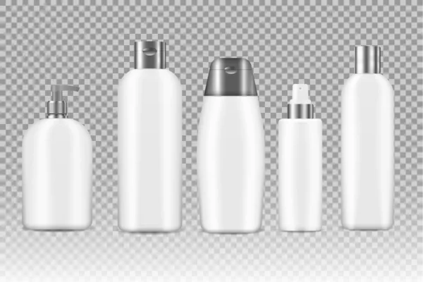 Een realistische cosmetische mockup beauty fles, sprayer — Stockvector